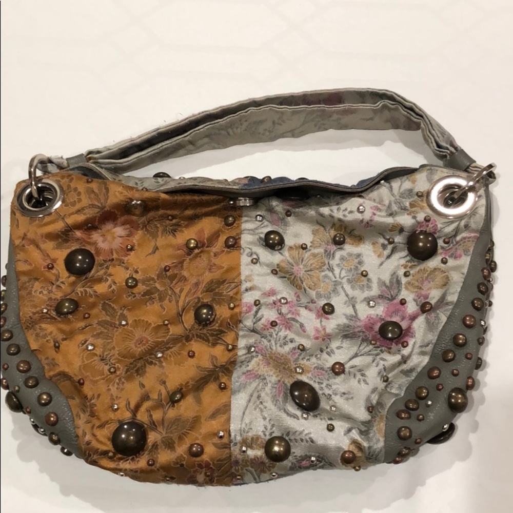 ZIS floral and stud handbag